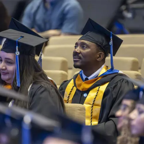 John Itoe at AHU graduation.