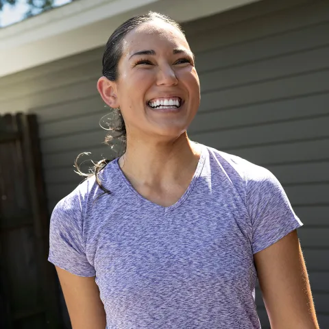 Alexandria Smiling Outdoors