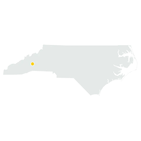 A Map of North Carolina