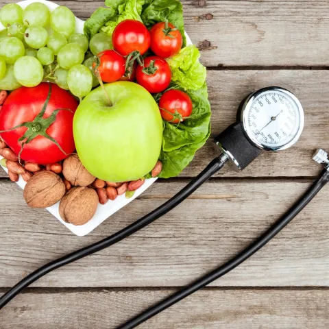 A bowl full of blood pressure friendly foods