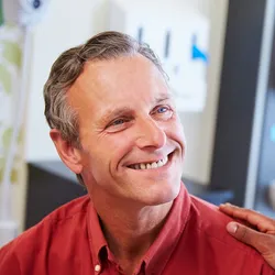 Doctor speaking with patient