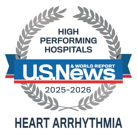 US News 2025-2026 High Performing Heart Arrhythmia