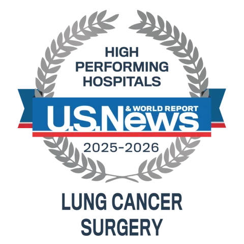 US News 2025-2026 High Performing Lung Cancer Surgery