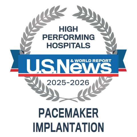 US News 2025-2026 High Performing Pacemaker Implantation