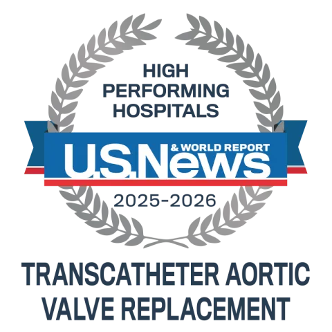 USNews 2025-2026 High Performing Transcatheter Aortic Valve Replacement