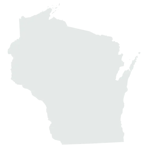 A Silhouette of the State of Wisconsin