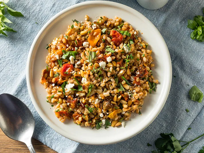 Farro-Vegetable Risotto