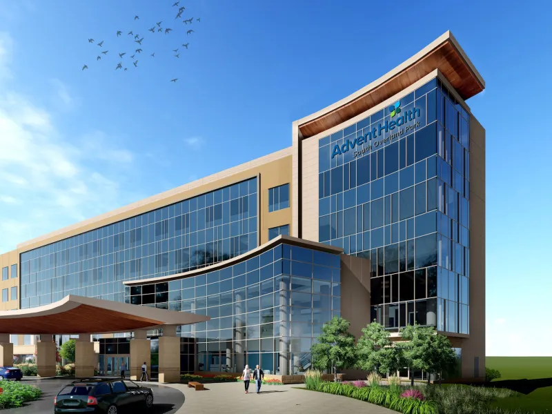 AdventHealth South Overland Park Hospital Rendering