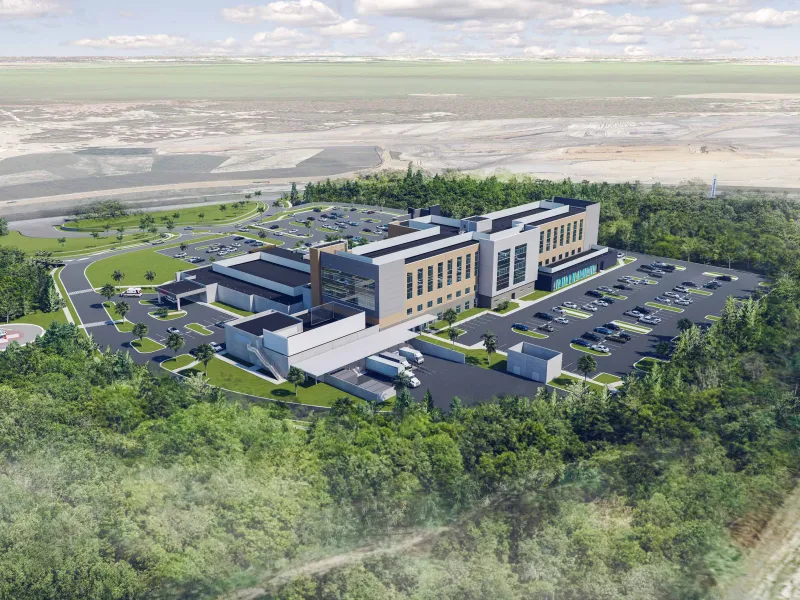 Aerial Rendering of AdventHealth Minneola