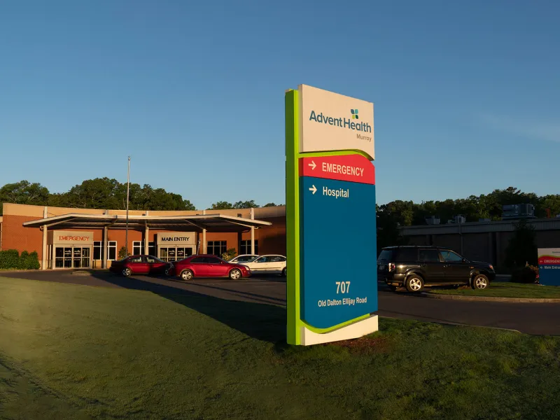 The entrance of AdventHealth Murray
