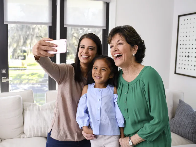 Family Taking Selfie