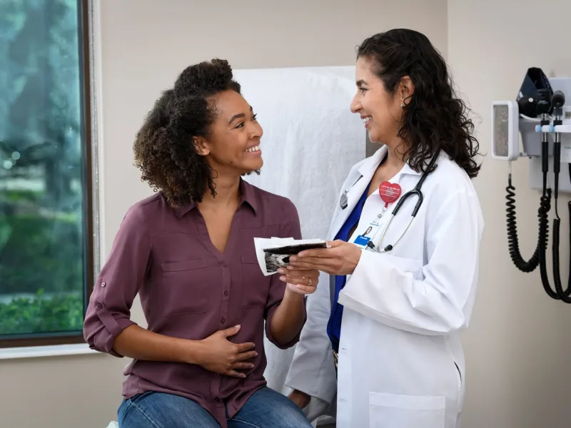 A Patient Speaks to Her Doctor About a Sonogram