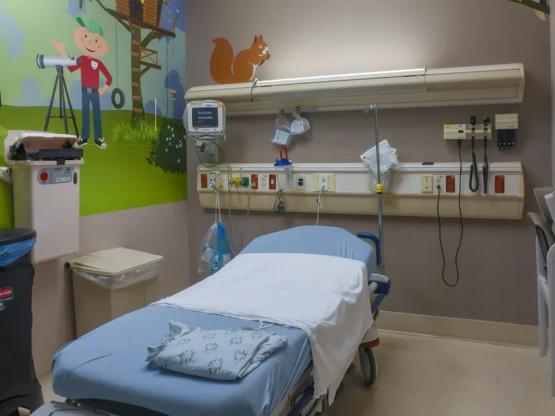 One of AdventHealth's Pediatric hospital rooms