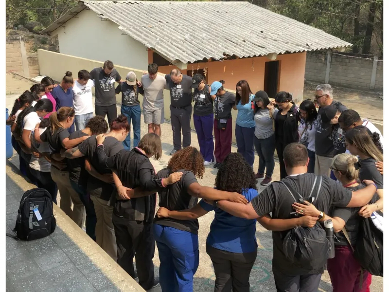 Group Prayer with Honduras