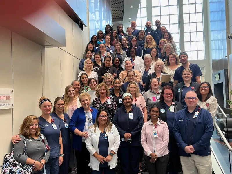 AdventHealth Celebration staff posing for a photo