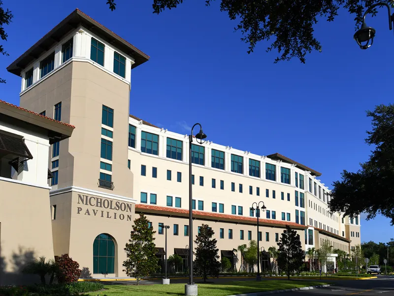 An outside picture of Winter Park Nicholson Pavilion