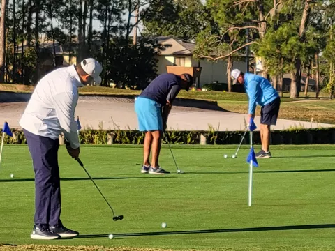 AdventHealth Sebring Celebrity Golf Tournament Putting Practice
