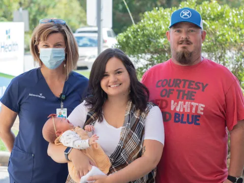 Hendersonville Nurse and New Family