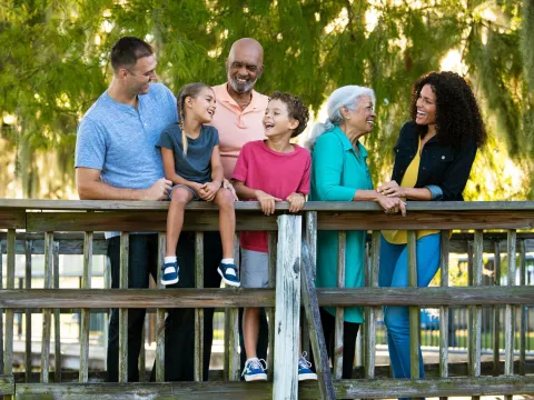 Multigenerational Family at the park