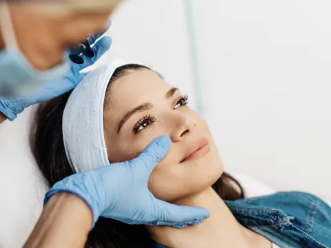 Woman Receiving Fillers on Her Face