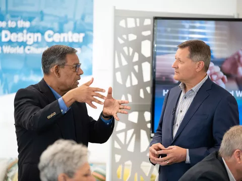 General Conference officers and executives travel to the organization’s corporate headquarters to learn about design thinking and innovation centers.