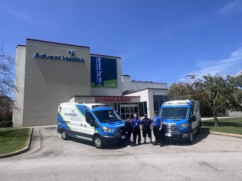 AdventHealth Redmond Ambulance Donation to AdventHealth Manchester