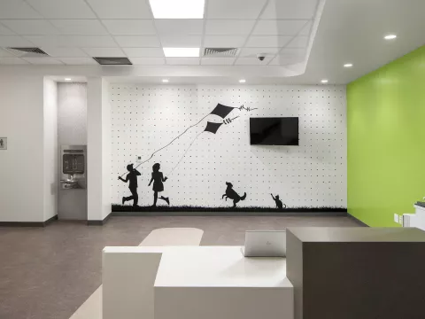 AdventHealth Care Pavilion New Tampa kid's play room.