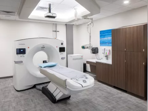 CAT Scan machine at AdventHealth Care Pavilion New Tampa.