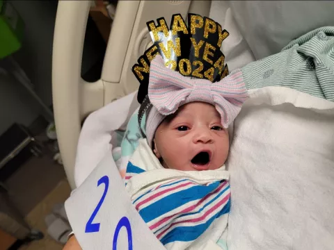 AdventHealth Ocala Welcomes First Baby of 2024