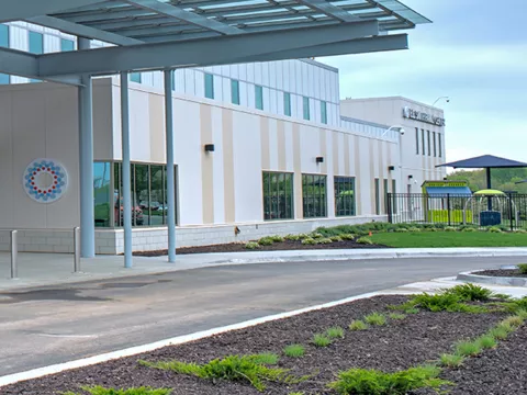 Exterior of a building.