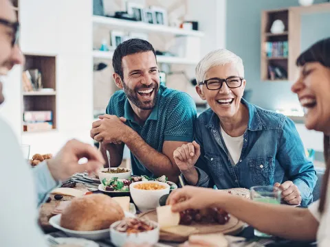 Group Sharing a Meal