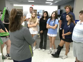 Cath lab students visit