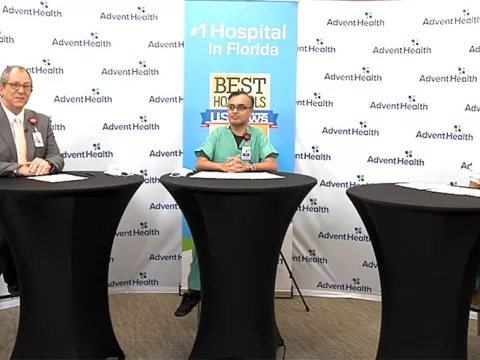 AdventHeath's Morning Briefing featuring Dr. Raval and Dr. Nibhanupudy