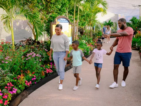 A Family Explores The EPCOT Flower and Garden Festival Butterfly Landing