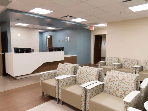 AdventHealth Gordon Cancer Center waiting area