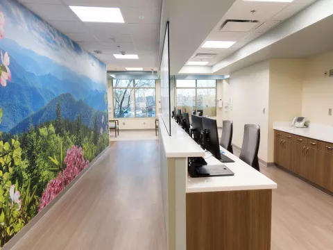 AdventHealth Gordon Cancer Center nurses station