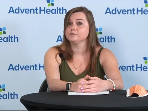 Savannah Nissel on Morning Briefing speaking about her heart transplant