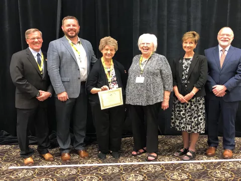 AdventHealth Ottawa Administration and Auxiliary receiving the Gold Award of Excellence