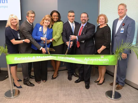 AdventHealth Tampa leadership and state legislators cut the ribbon