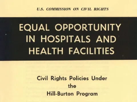 Hill-Burton Act headline