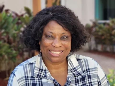 Joan Akahomen, a registered nurse at AdventHealth Winter Park.