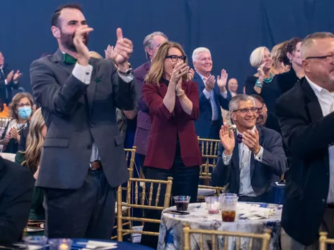 a photo of the audience at golden gala 40