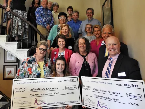Kenmure Fights Cancer Donates Record Amount to AdventHealth Hendersonville and Pardee Hospital Foundations