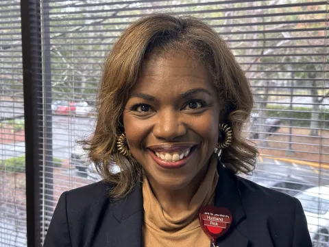 Kia Blair, in her office