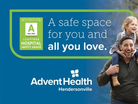 Safety you can trust, compassion you can feel. 19 straight "A" safety grades for AdventHealth.