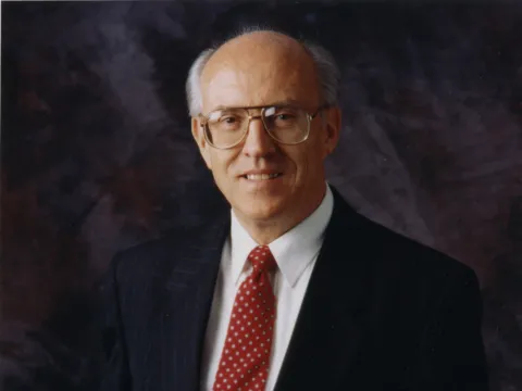 Portait of Mardian J. Blair, a former CEO of Adventist Health System, which is now AdventHealth.