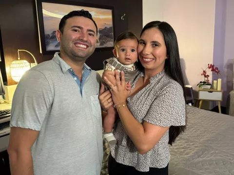 Natalia Osorio and family.