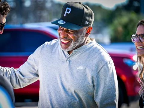 Lorenzo Davis reuniting with the doctors and first responders who helped save his life.