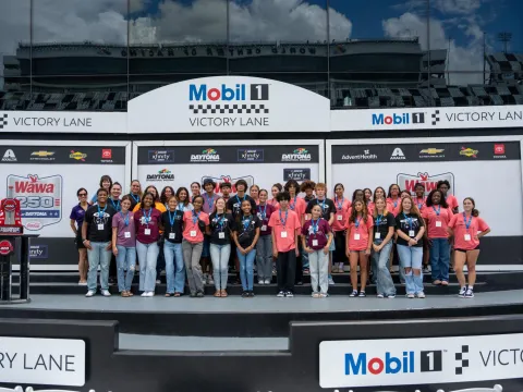 Scholarships awarded to local students during Daytona NASCAR race