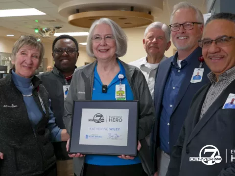 Katherine Wiley receives the Everyday Hero award